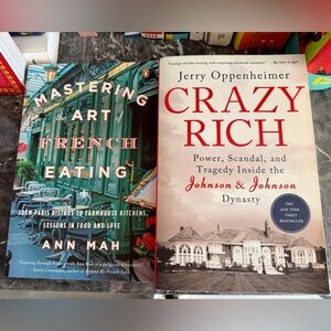 📚2 BOOKS for $22. Pre-read by me🤗Mastering the Art of French Eating, Crazy Rich